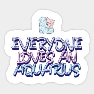 A zodiac sign test-Aquarius Sticker